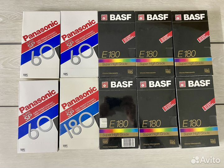 Видеокассеты новые запечатанные vhs