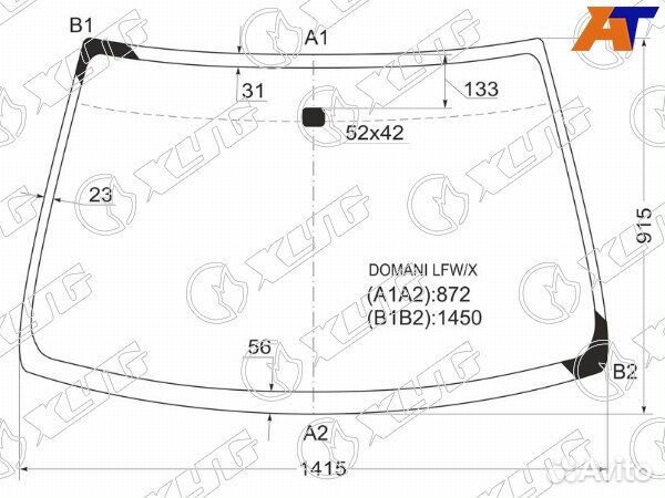 Стекло лобовое honda civic euro