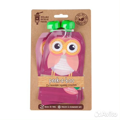 Многоразовые паучи (контейнеры) для пюре