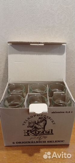 Набор бокалов для пива velkopopovicky kozel