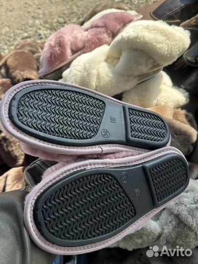 Тапочки из овчины