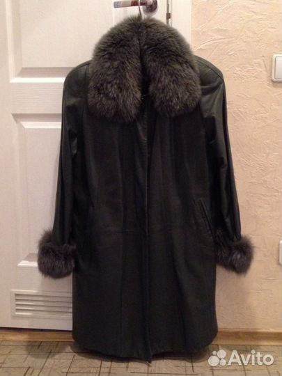 Кожаное пальто