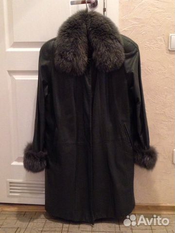 Кожаное пальто