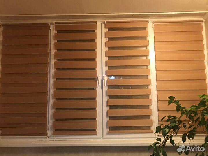 Рулонные шторы зебра