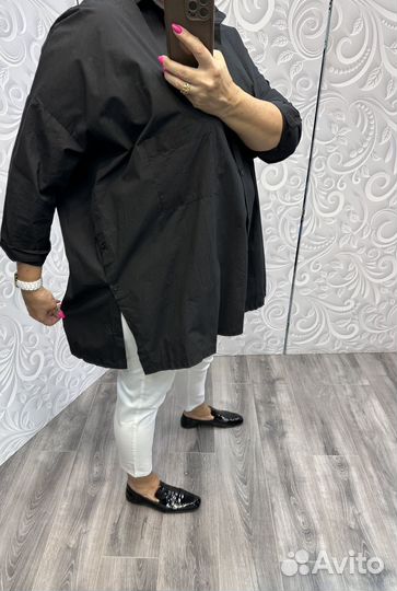 Креативная рубашка оверсайз