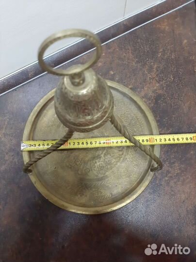 Поднос латунный