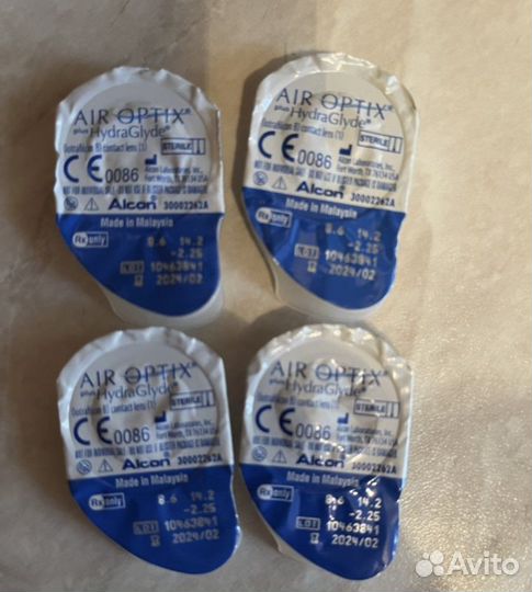 Линзы air optix aqua