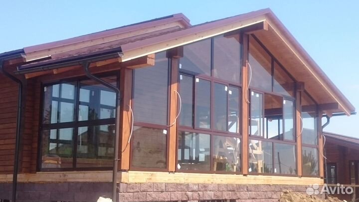 Раздвижные окна на веранду террасу