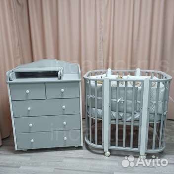 Новая кроватка трансформер 5 в 1 Nuvola LUX