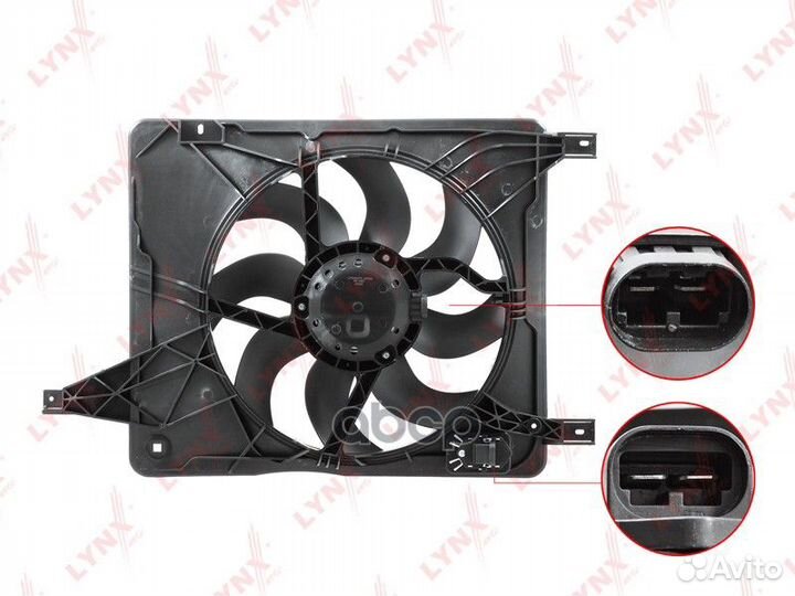 Вентилятор nissan qashqai 06- радиатора (с кожу