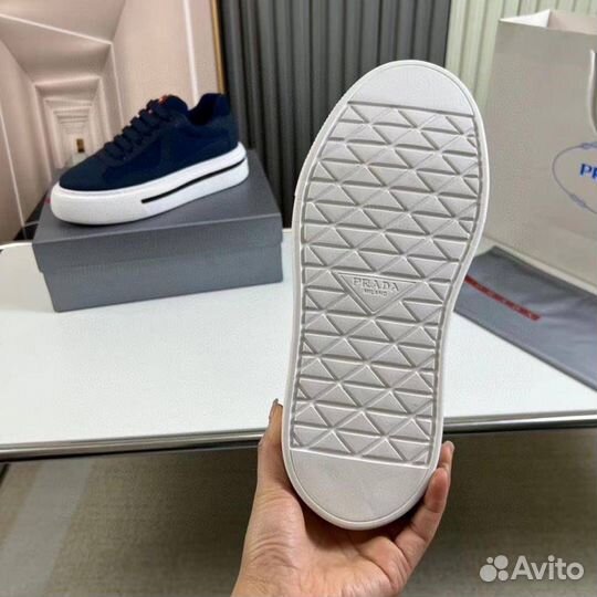 Кеды Prada цвет синий