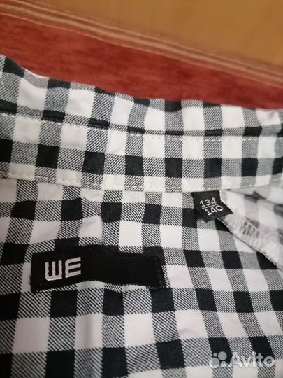 Рубашка в клетку для девочки