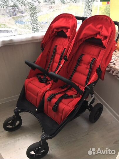 Коляска для двойни Valco Baby Snap Duo Красная