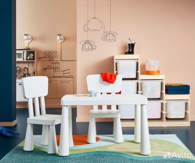 Детский стол икеа маммут (IKEA)