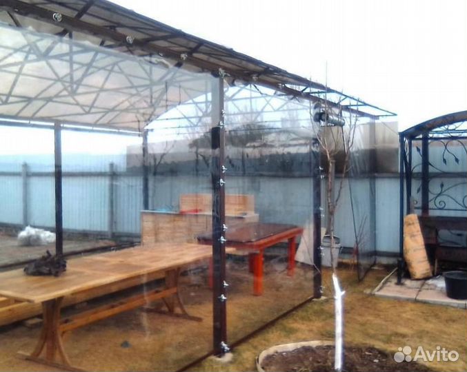 Мягкие окна для беседки