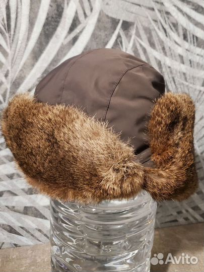 Шапка из кролика мужская