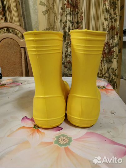 Сапоги из материала еva жёлтые 28/29р