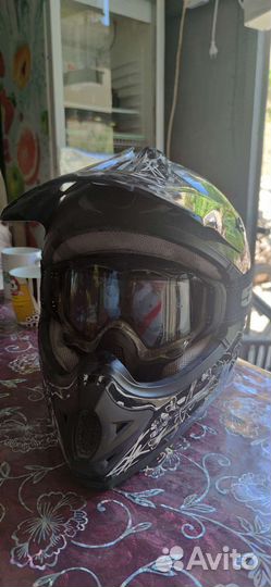 Мотошлем кроссовый р. XXL