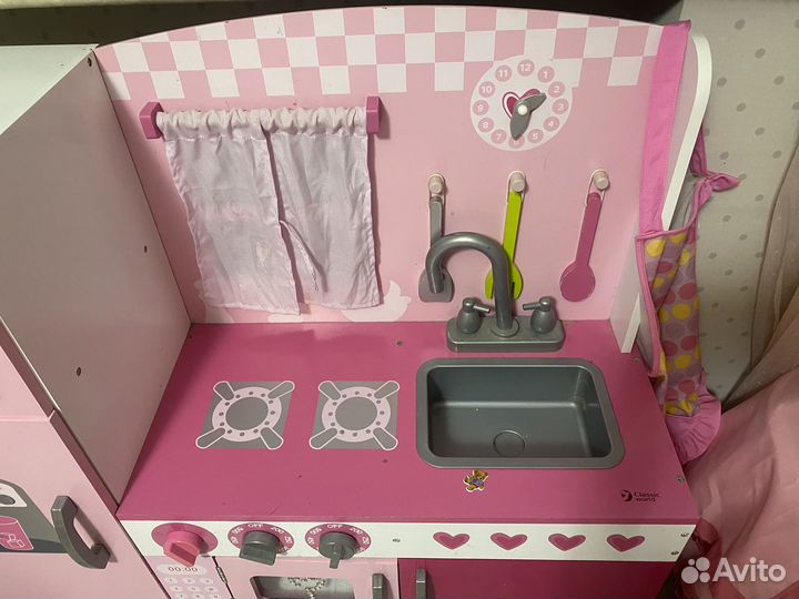 Детская игровая кухня деревянная