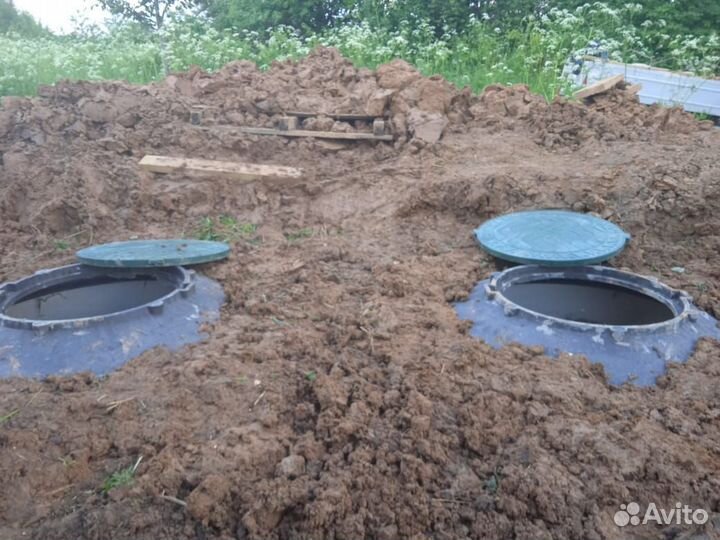 Септик из бетонных колец под ключ