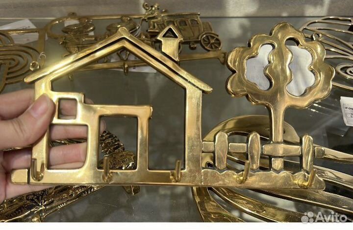 Вешалка карета для Снежаны, Латунь Италия