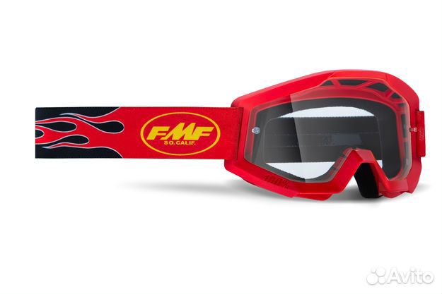 Маска кросс FMF Powercore Assault (Красный)