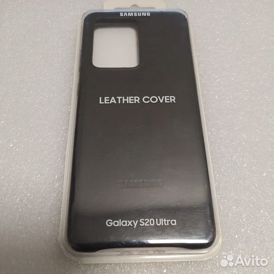 Чехол-накладка Leather Cover S20 Ultra