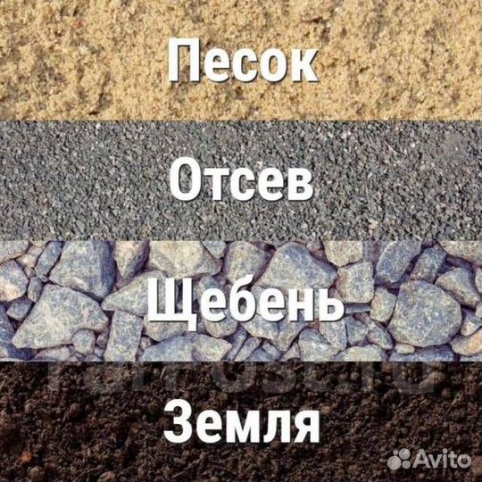 Отсев щебень грунт песок земля щпс пгс