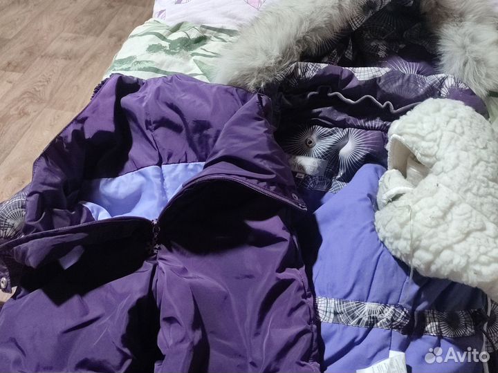 Зимний костюм для девочки 98