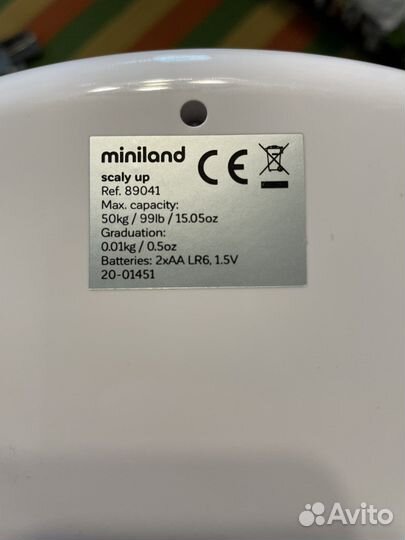 Детские электронные весы Miniland scaly up