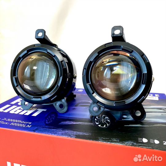 LED птф линзы ближний Газель, Приора, Шевроле Нива