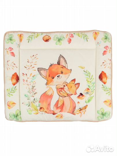Матрасик для пеленания 800*670 зверята (Лисята) Ар