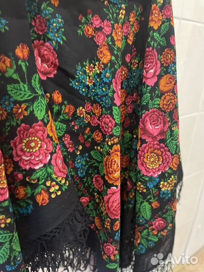 Русский народный платок палантин