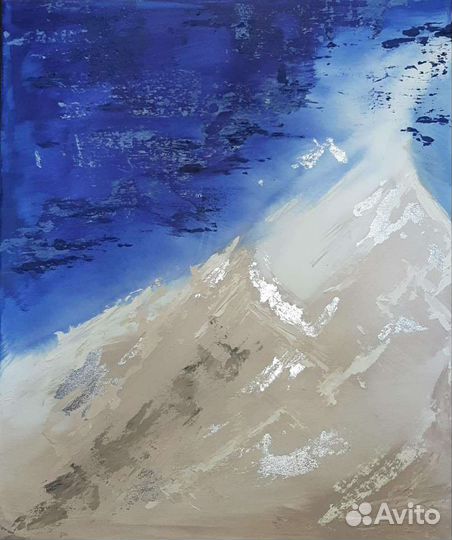 Интерьерная картина акрилом с поталью