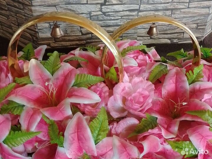 Свадебный букет на машину