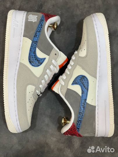 Nike air force 1 серые син разм. 42