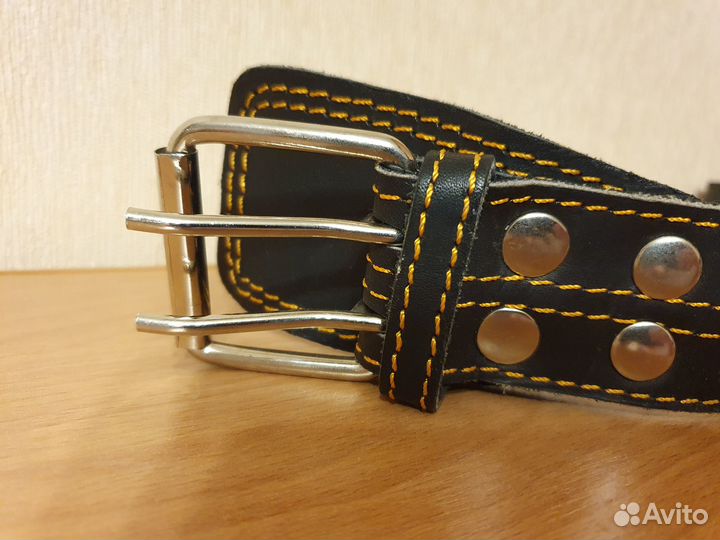 Ошейник для собак натуральная кожа с шипами