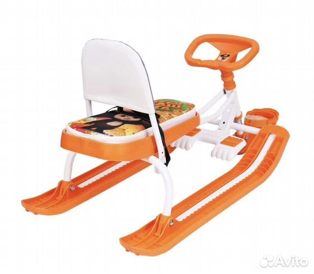 Снегокат со спинкой