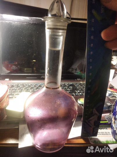 Графин розовое стекло времен СССР