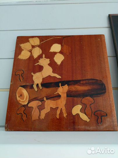 Картина панно из дерева СССР