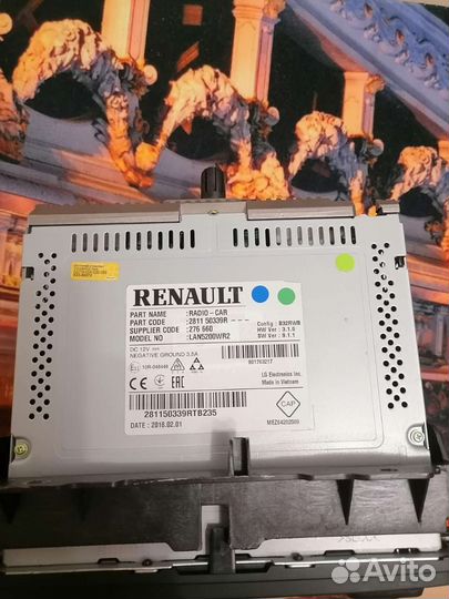 Продам штатную магнитолу Reno kaptur