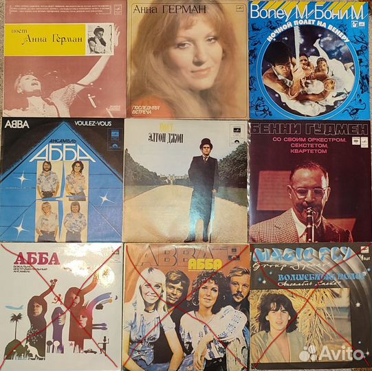 Виниловые пластинки времен СССР. Как новые - mint