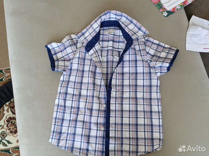 2 Рубашки для мальчика 110р и 116р