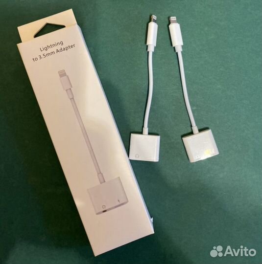 Переходник на iPhone Зарядка + наушники