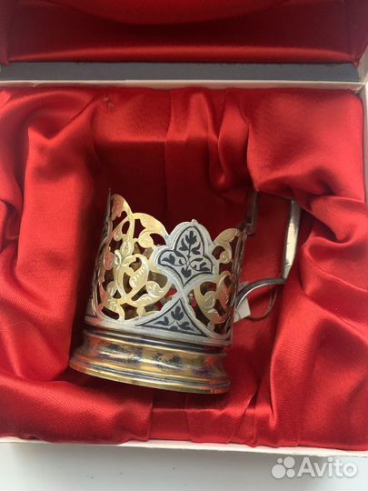 Подстаканник серебряный СССР