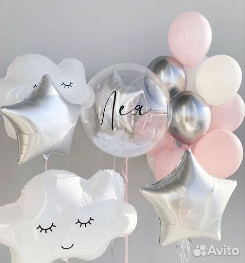 Набор шаров на выписку малышке