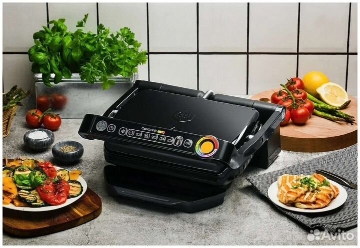 Умный электрогриль Tefal Optigrill + GC712834
