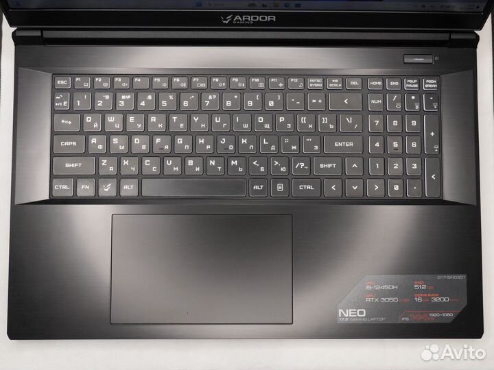 Ardor Gaming NEO N17 RTX 3050 / i5 12450H 1TB