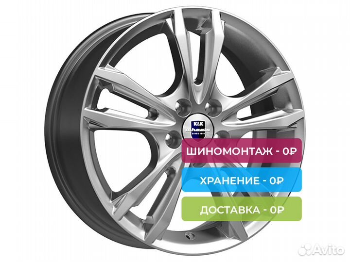 R16 5x114,3 6J ET50 D67,1 К&К Samara (кс866) Сильв