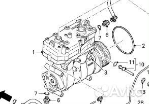 Компрессор воздушный Daf CF, Daf XF105, Daf XF106